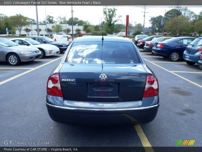 Blue Anthracite Pearl / Black 2003 Volkswagen Passat GLS Sedan