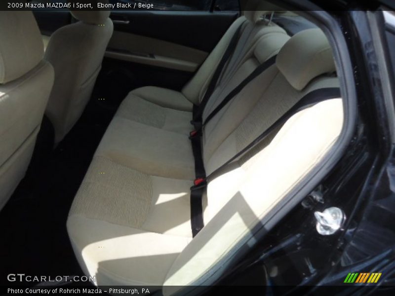 Ebony Black / Beige 2009 Mazda MAZDA6 i Sport