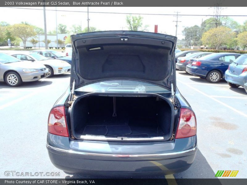 Blue Anthracite Pearl / Black 2003 Volkswagen Passat GLS Sedan