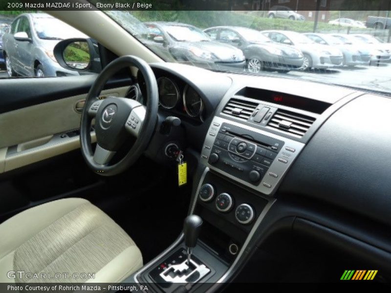 Ebony Black / Beige 2009 Mazda MAZDA6 i Sport