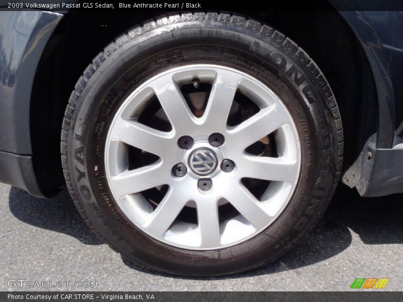 Blue Anthracite Pearl / Black 2003 Volkswagen Passat GLS Sedan