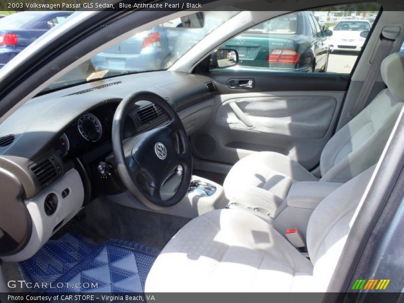 Blue Anthracite Pearl / Black 2003 Volkswagen Passat GLS Sedan