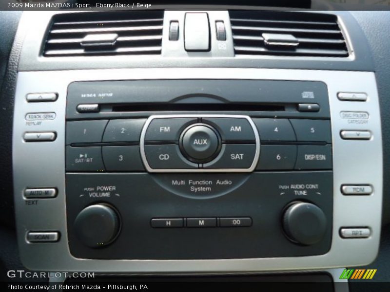 Ebony Black / Beige 2009 Mazda MAZDA6 i Sport