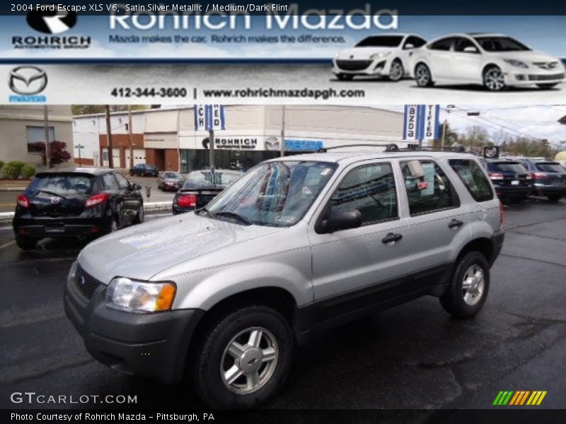Satin Silver Metallic / Medium/Dark Flint 2004 Ford Escape XLS V6