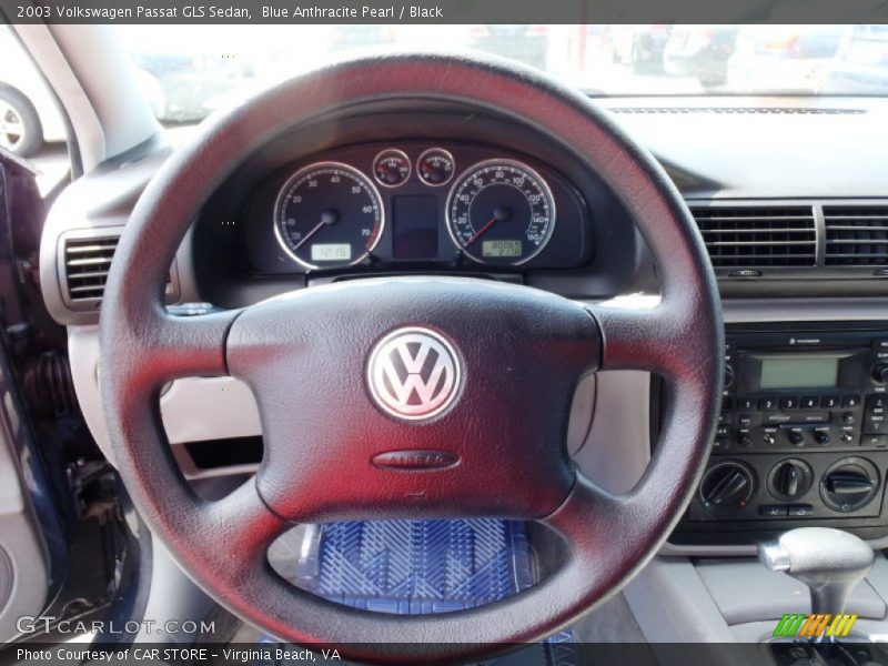 Blue Anthracite Pearl / Black 2003 Volkswagen Passat GLS Sedan