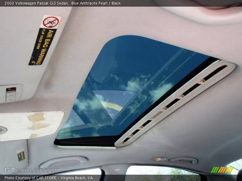Blue Anthracite Pearl / Black 2003 Volkswagen Passat GLS Sedan