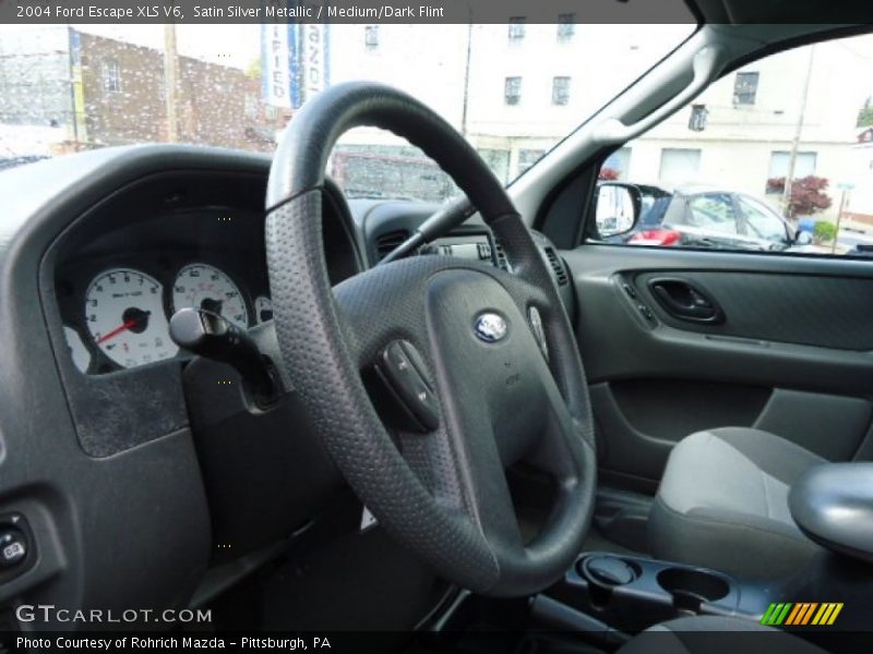 Satin Silver Metallic / Medium/Dark Flint 2004 Ford Escape XLS V6