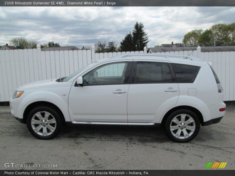  2008 Outlander SE 4WD Diamond White Pearl