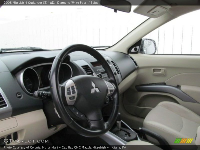  2008 Outlander SE 4WD Beige Interior
