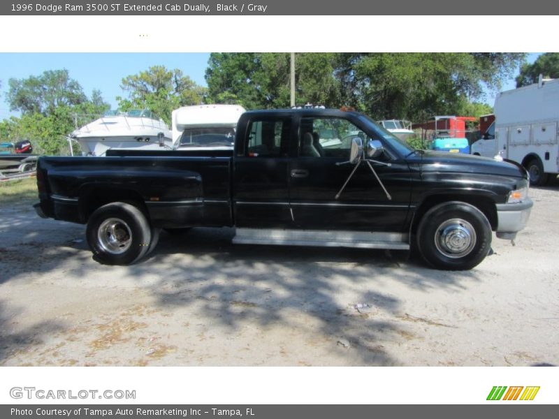 Black / Gray 1996 Dodge Ram 3500 ST Extended Cab Dually