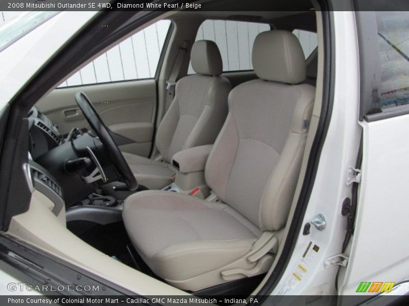  2008 Outlander SE 4WD Beige Interior