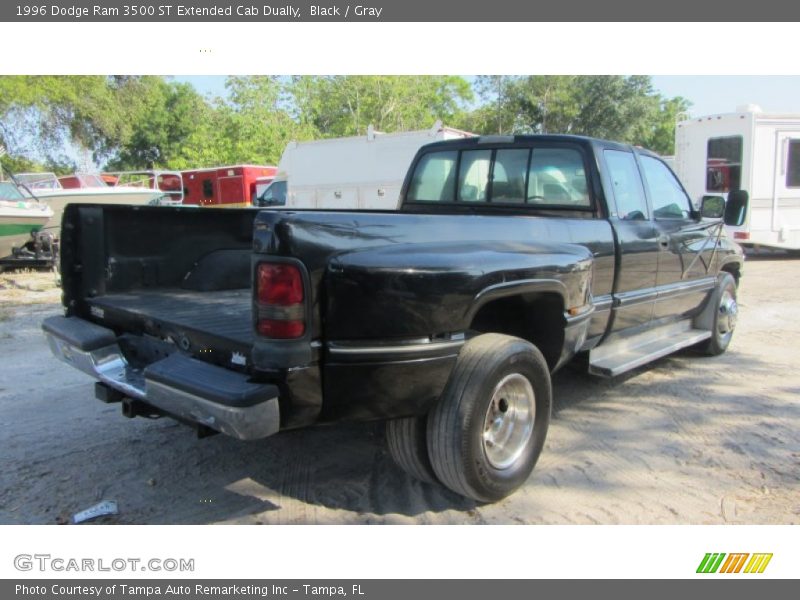 Black / Gray 1996 Dodge Ram 3500 ST Extended Cab Dually