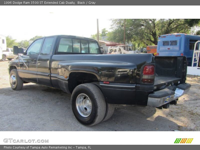 Black / Gray 1996 Dodge Ram 3500 ST Extended Cab Dually