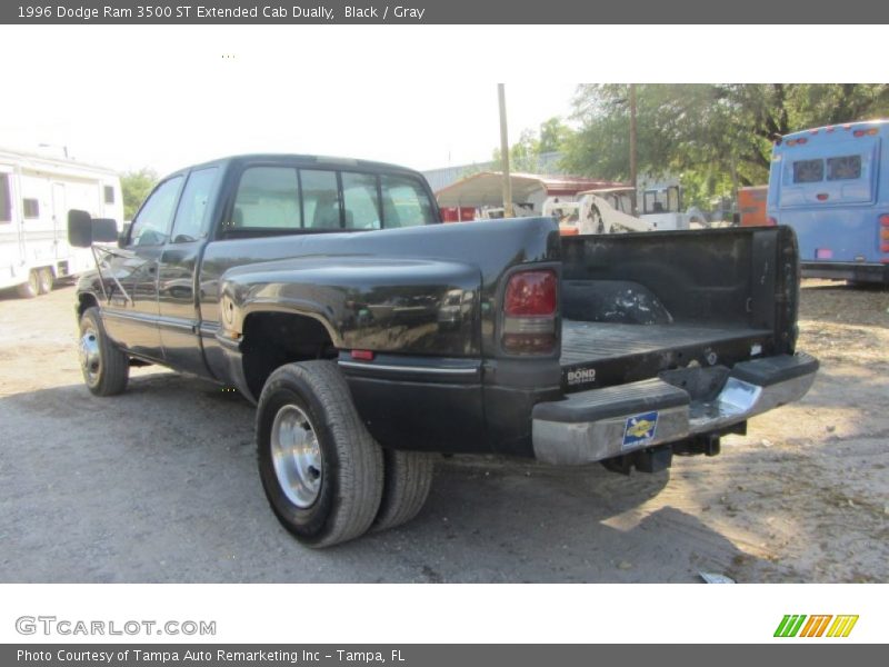 Black / Gray 1996 Dodge Ram 3500 ST Extended Cab Dually