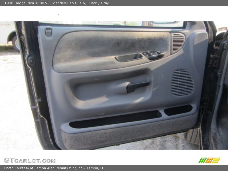 Black / Gray 1996 Dodge Ram 3500 ST Extended Cab Dually