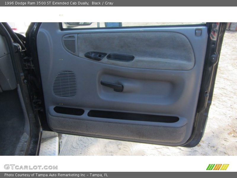 Black / Gray 1996 Dodge Ram 3500 ST Extended Cab Dually