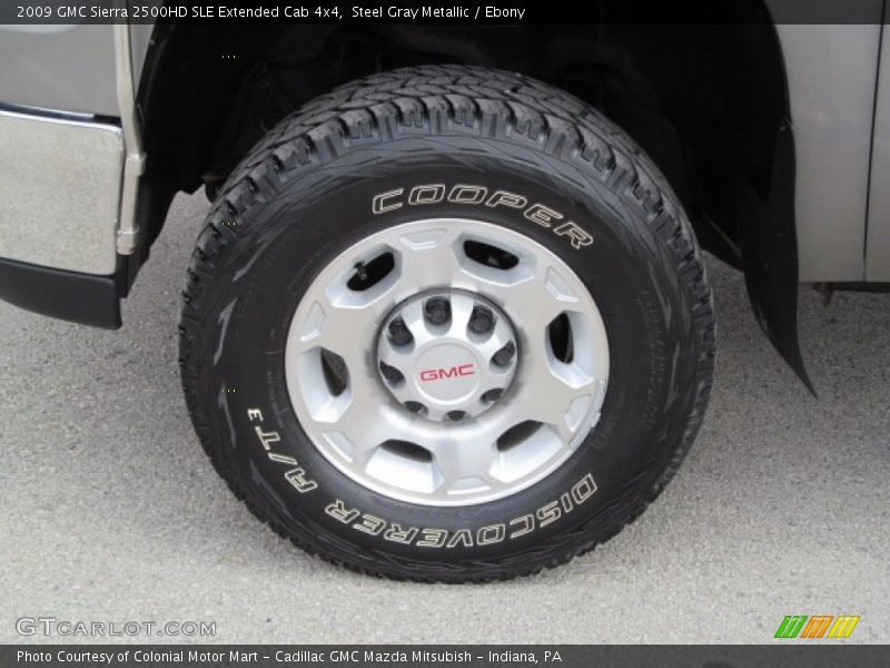 Steel Gray Metallic / Ebony 2009 GMC Sierra 2500HD SLE Extended Cab 4x4