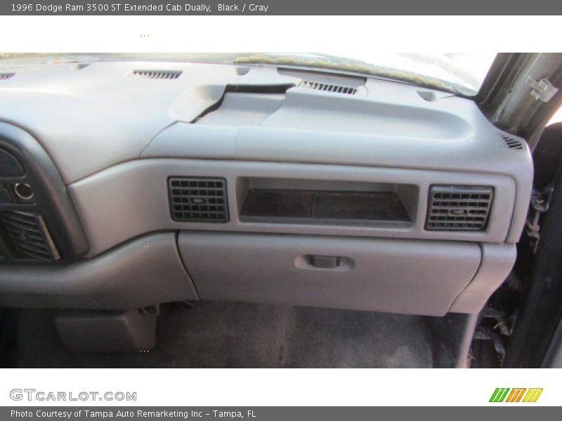Black / Gray 1996 Dodge Ram 3500 ST Extended Cab Dually