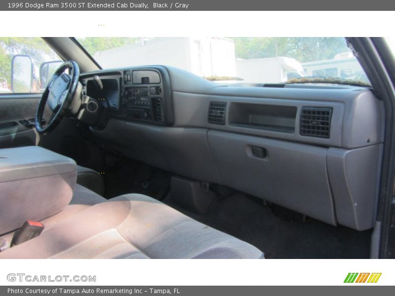 Black / Gray 1996 Dodge Ram 3500 ST Extended Cab Dually