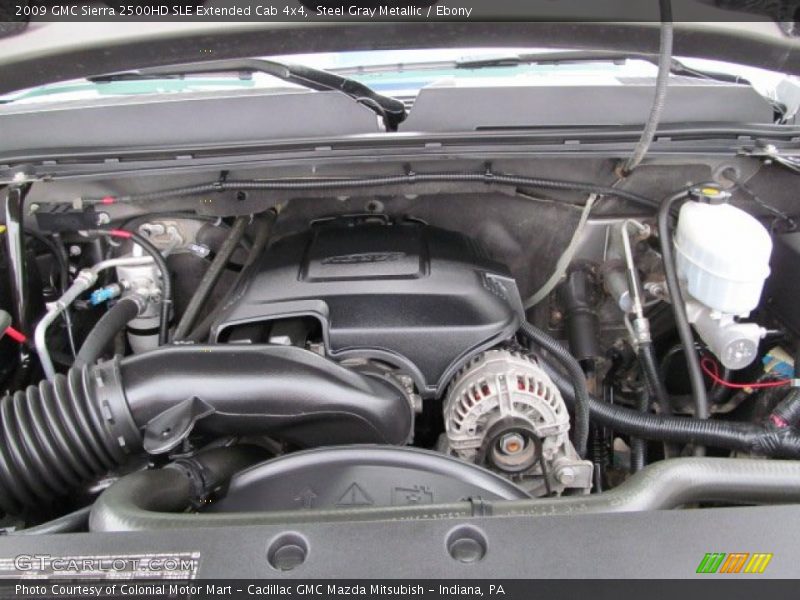 Steel Gray Metallic / Ebony 2009 GMC Sierra 2500HD SLE Extended Cab 4x4