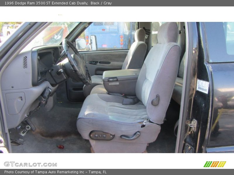 Black / Gray 1996 Dodge Ram 3500 ST Extended Cab Dually