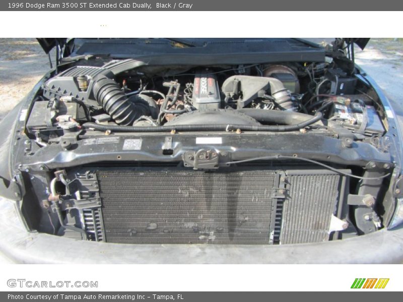 Black / Gray 1996 Dodge Ram 3500 ST Extended Cab Dually