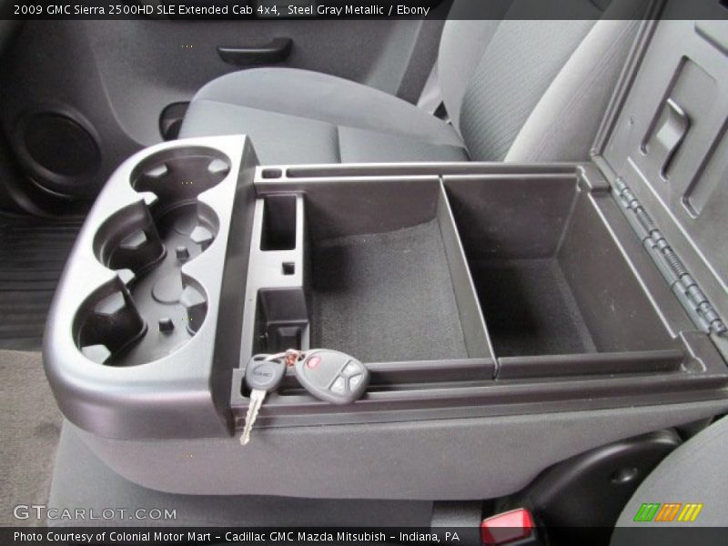 Steel Gray Metallic / Ebony 2009 GMC Sierra 2500HD SLE Extended Cab 4x4