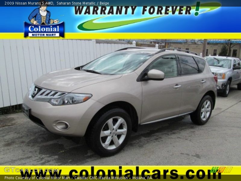 Saharan Stone Metallic / Beige 2009 Nissan Murano S AWD