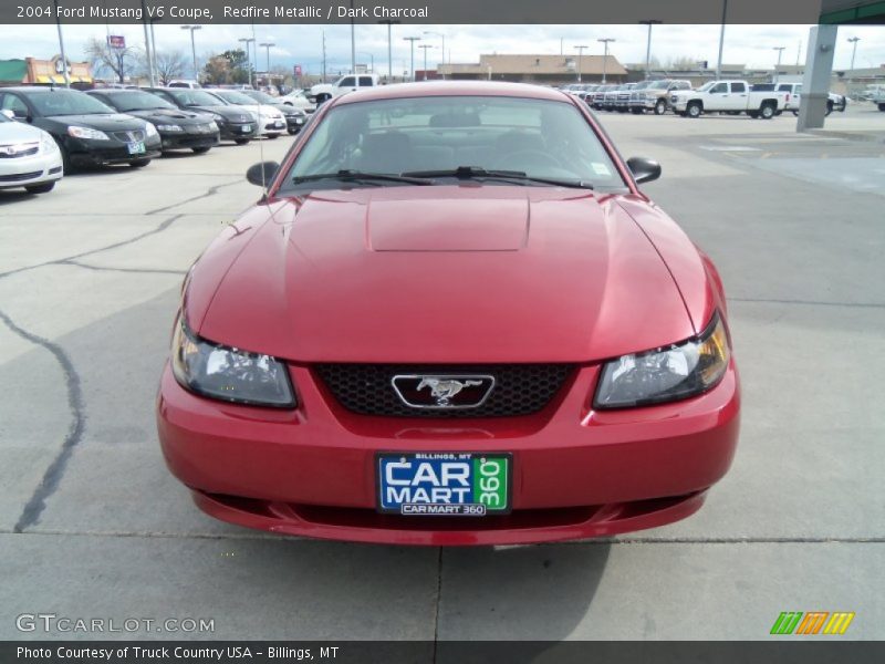 Redfire Metallic / Dark Charcoal 2004 Ford Mustang V6 Coupe