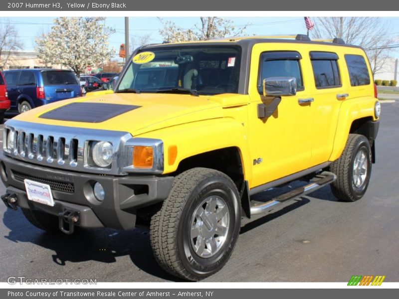 Yellow / Ebony Black 2007 Hummer H3