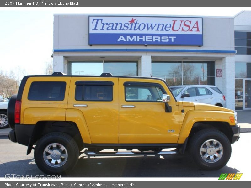 Yellow / Ebony Black 2007 Hummer H3
