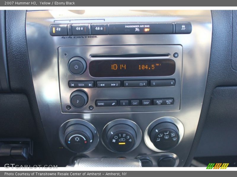 Yellow / Ebony Black 2007 Hummer H3