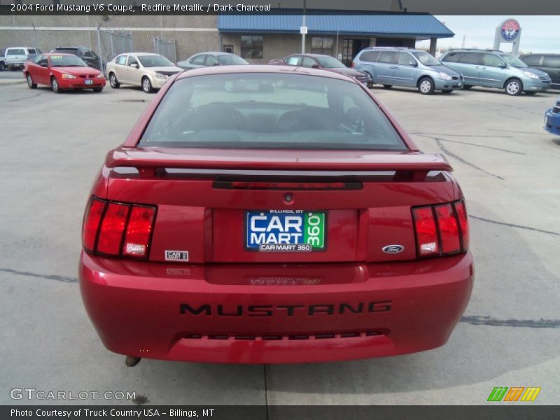Redfire Metallic / Dark Charcoal 2004 Ford Mustang V6 Coupe