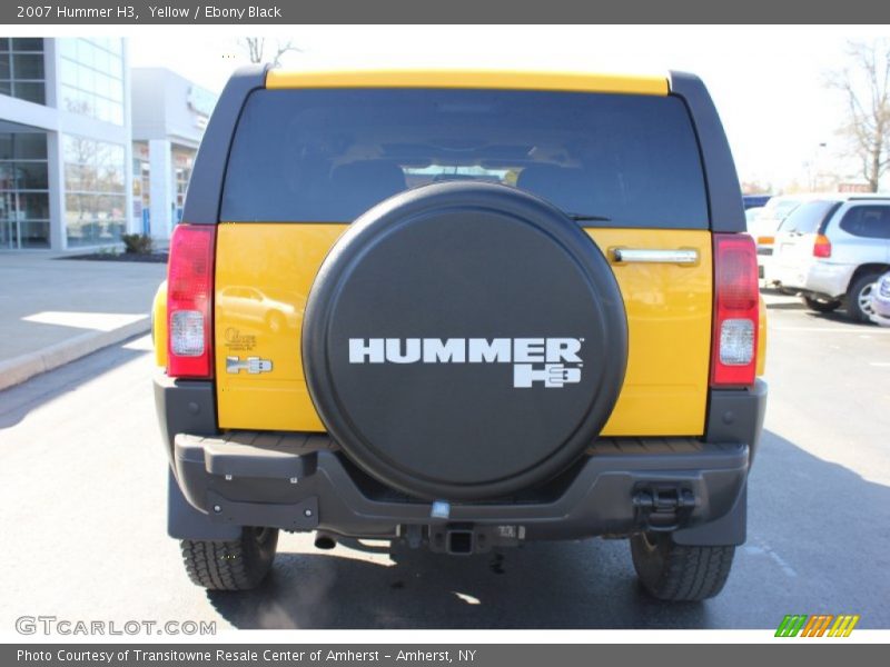 Yellow / Ebony Black 2007 Hummer H3