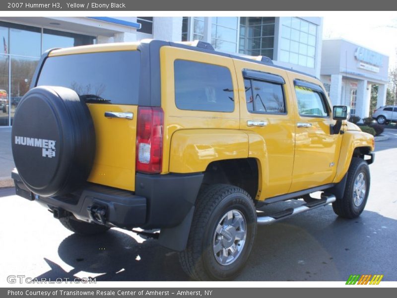 Yellow / Ebony Black 2007 Hummer H3