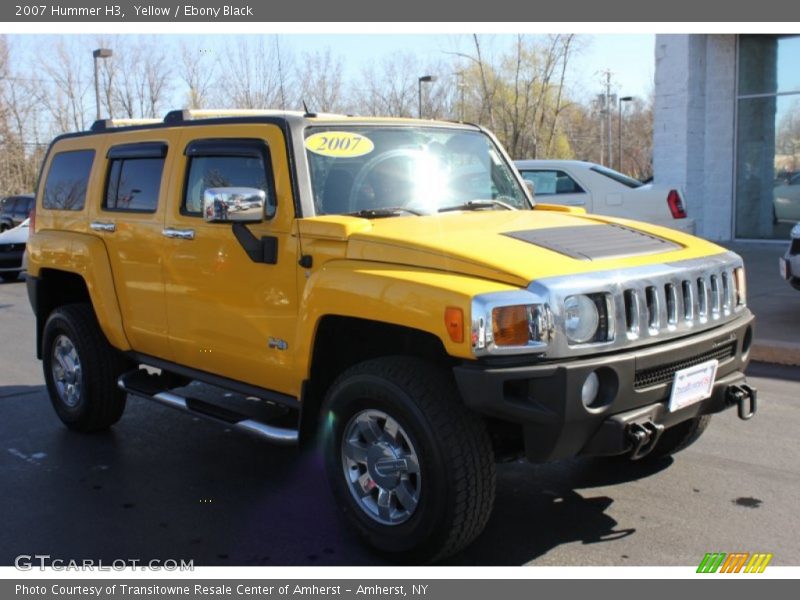 Yellow / Ebony Black 2007 Hummer H3