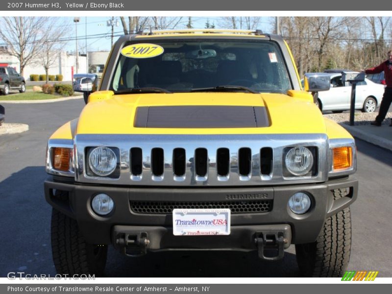 Yellow / Ebony Black 2007 Hummer H3