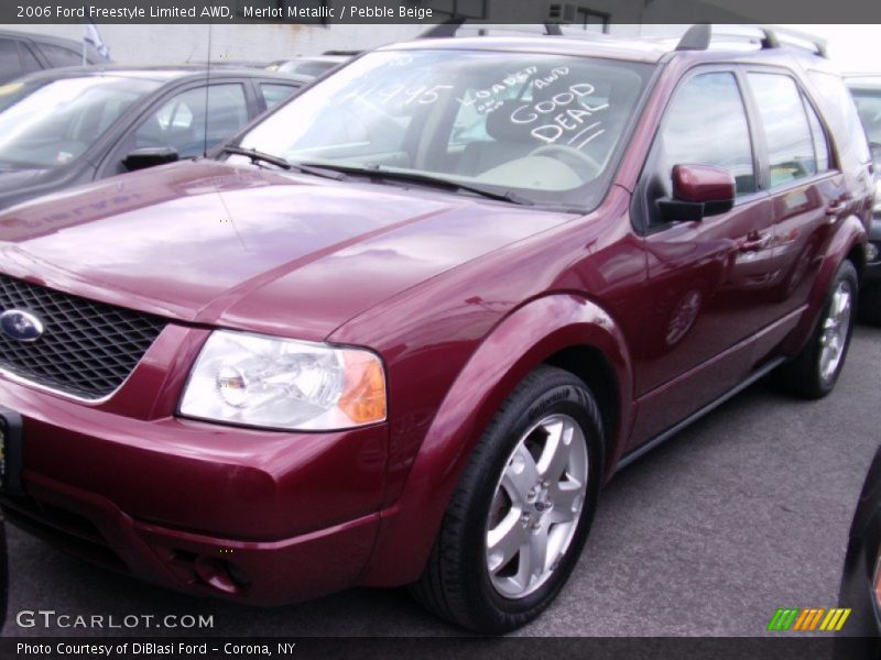 Merlot Metallic / Pebble Beige 2006 Ford Freestyle Limited AWD