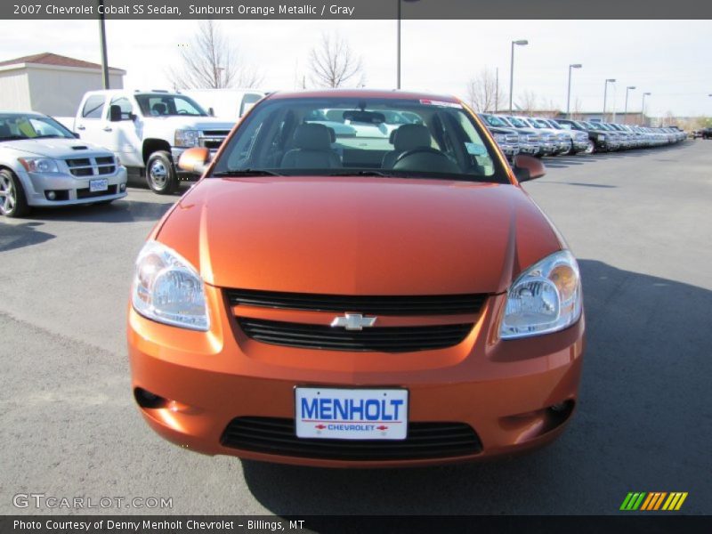Sunburst Orange Metallic / Gray 2007 Chevrolet Cobalt SS Sedan
