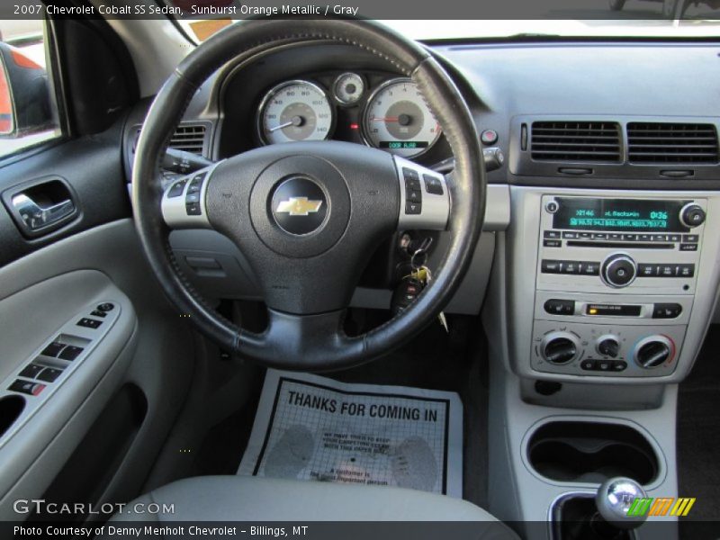 Sunburst Orange Metallic / Gray 2007 Chevrolet Cobalt SS Sedan