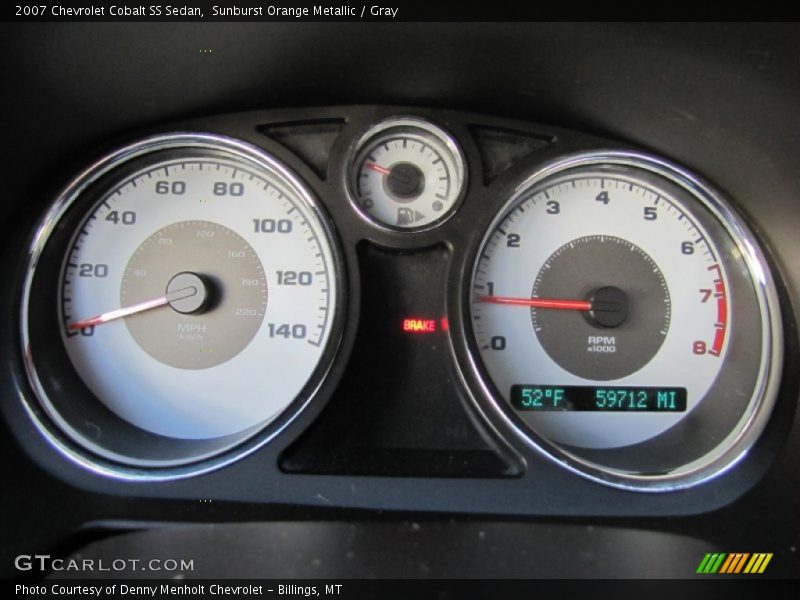  2007 Cobalt SS Sedan SS Sedan Gauges