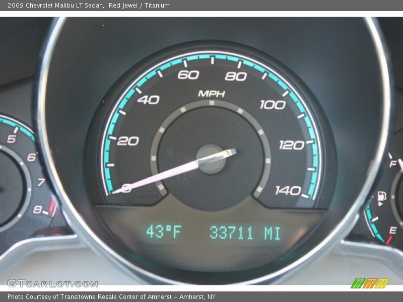 Red Jewel / Titanium 2009 Chevrolet Malibu LT Sedan