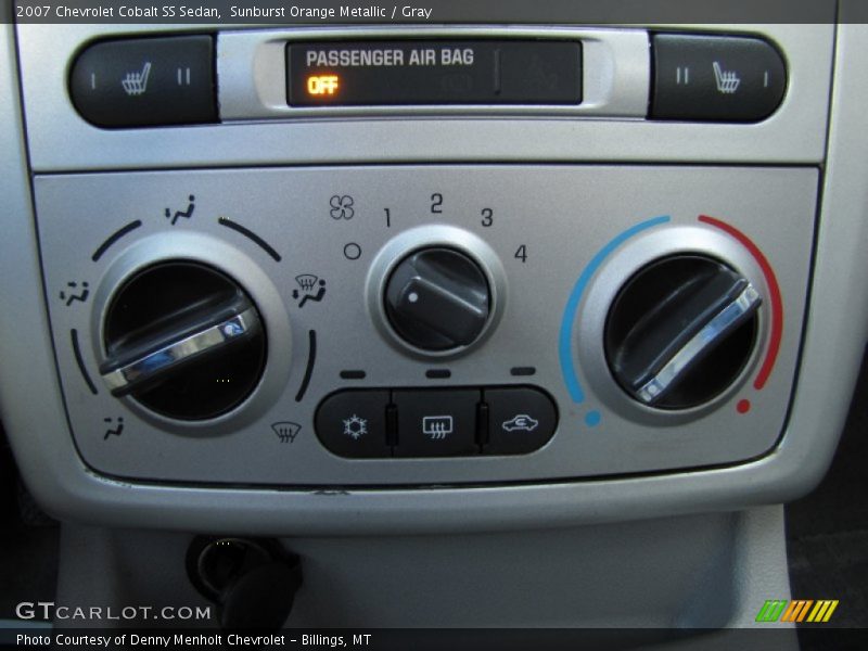 Controls of 2007 Cobalt SS Sedan