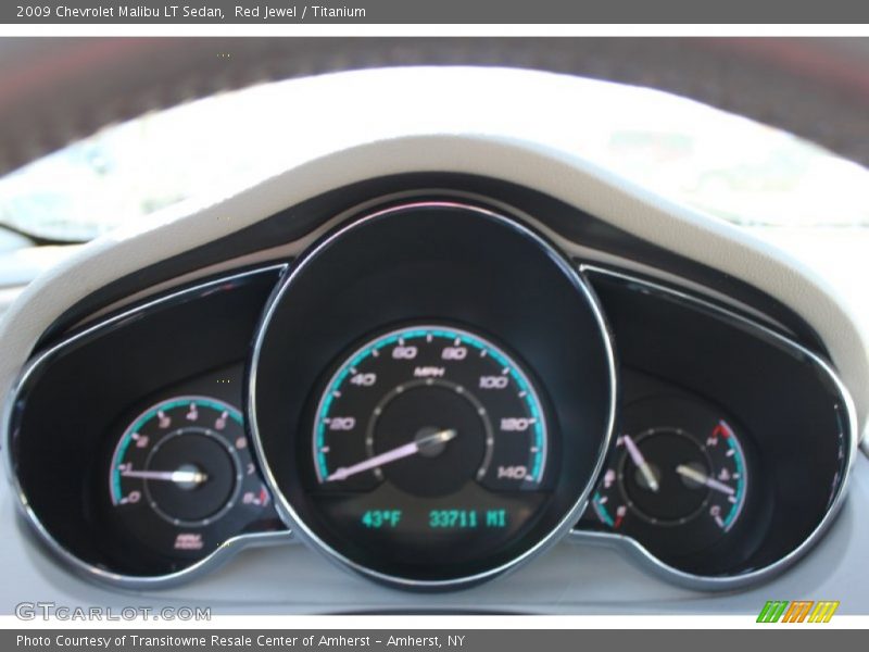 Red Jewel / Titanium 2009 Chevrolet Malibu LT Sedan