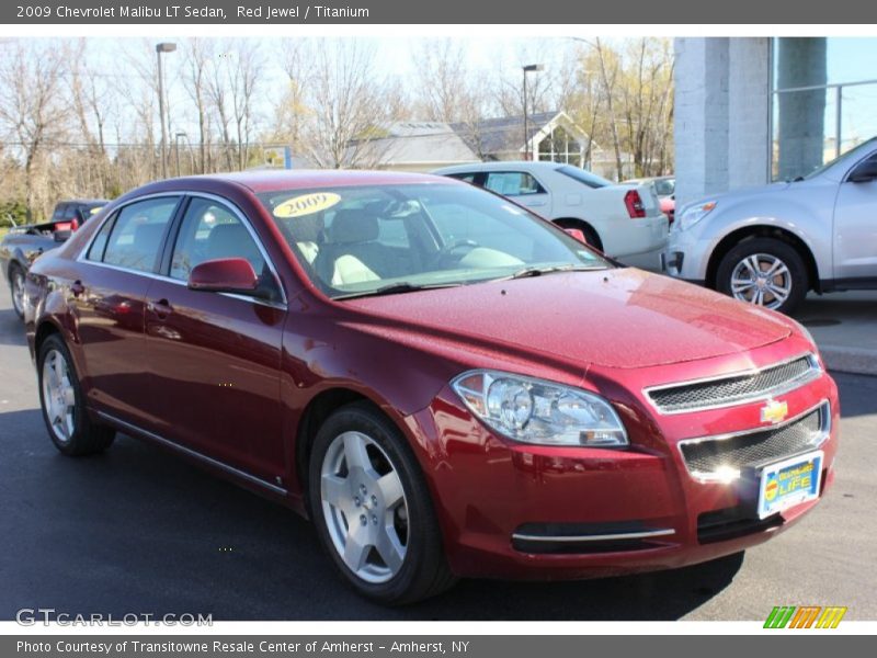 Red Jewel / Titanium 2009 Chevrolet Malibu LT Sedan