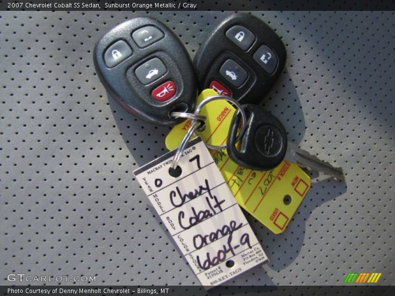 Keys of 2007 Cobalt SS Sedan