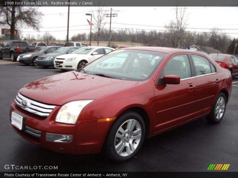 Redfire Metallic / Camel 2008 Ford Fusion SEL V6