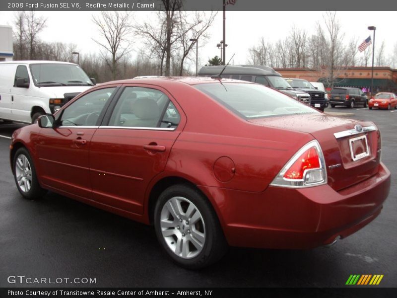 Redfire Metallic / Camel 2008 Ford Fusion SEL V6