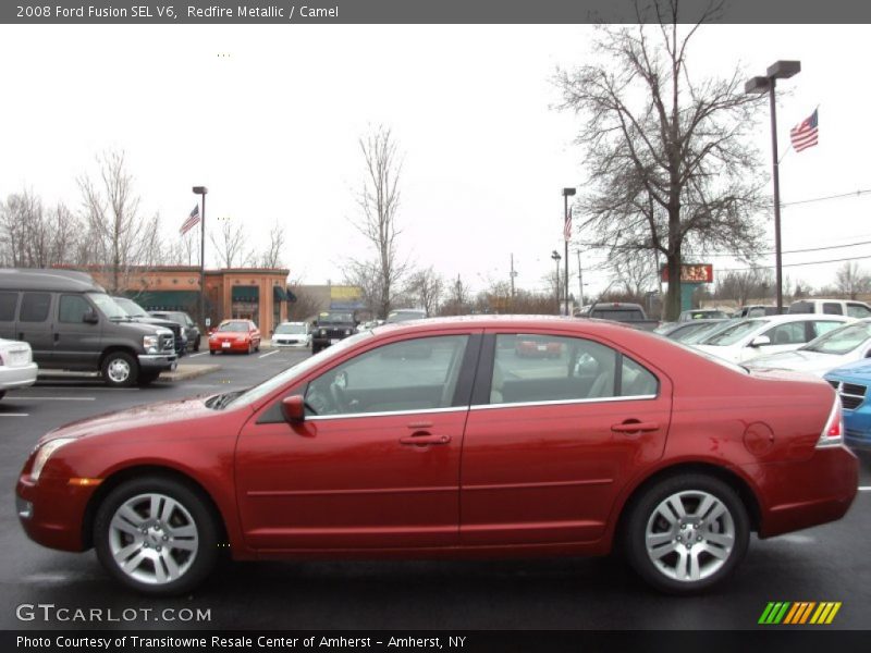 Redfire Metallic / Camel 2008 Ford Fusion SEL V6