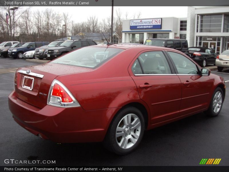 Redfire Metallic / Camel 2008 Ford Fusion SEL V6